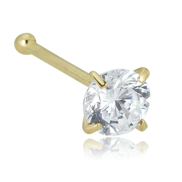 Details about JewelryWeb Solid 14K Yellow or White Gold 3-mm 20 Gauge 3-Stone CZ Nose Stud. Details about JewelryWeb Solid 14K Yellow or White Gold 3-mm 20 Gauge 3-Stone CZ Nose Stud.